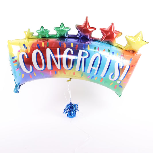 Congrats Banner Balloon, 34in